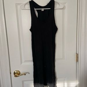 Charcoal gray/ Black Alternative Apparel tank dress